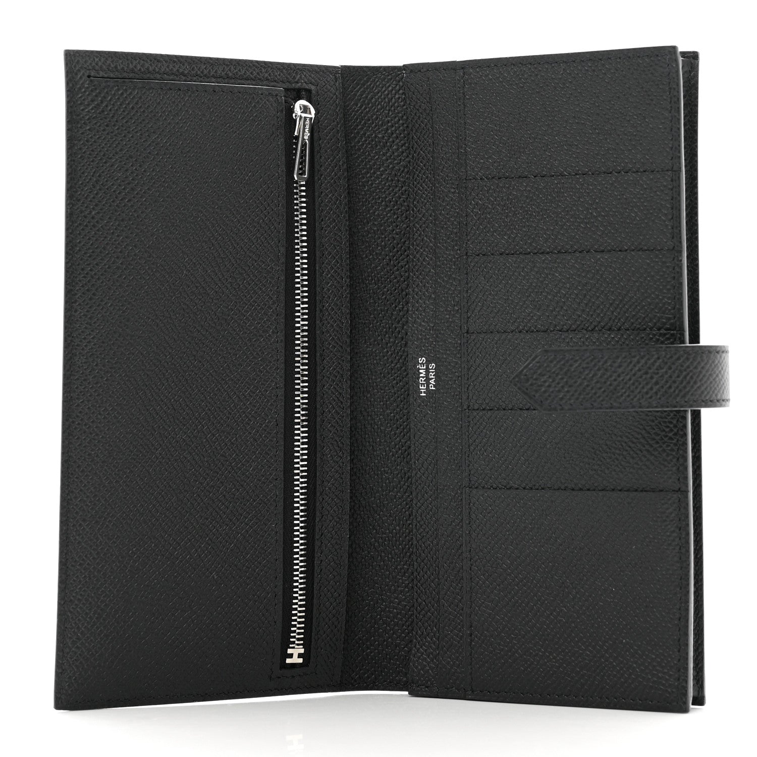 Hermes Epsom Monochrome Bearn Gusset Wallet Black 5 of 8