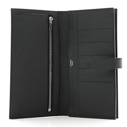 Hermes Epsom Monochrome Bearn Gusset Wallet Black 5 of 8