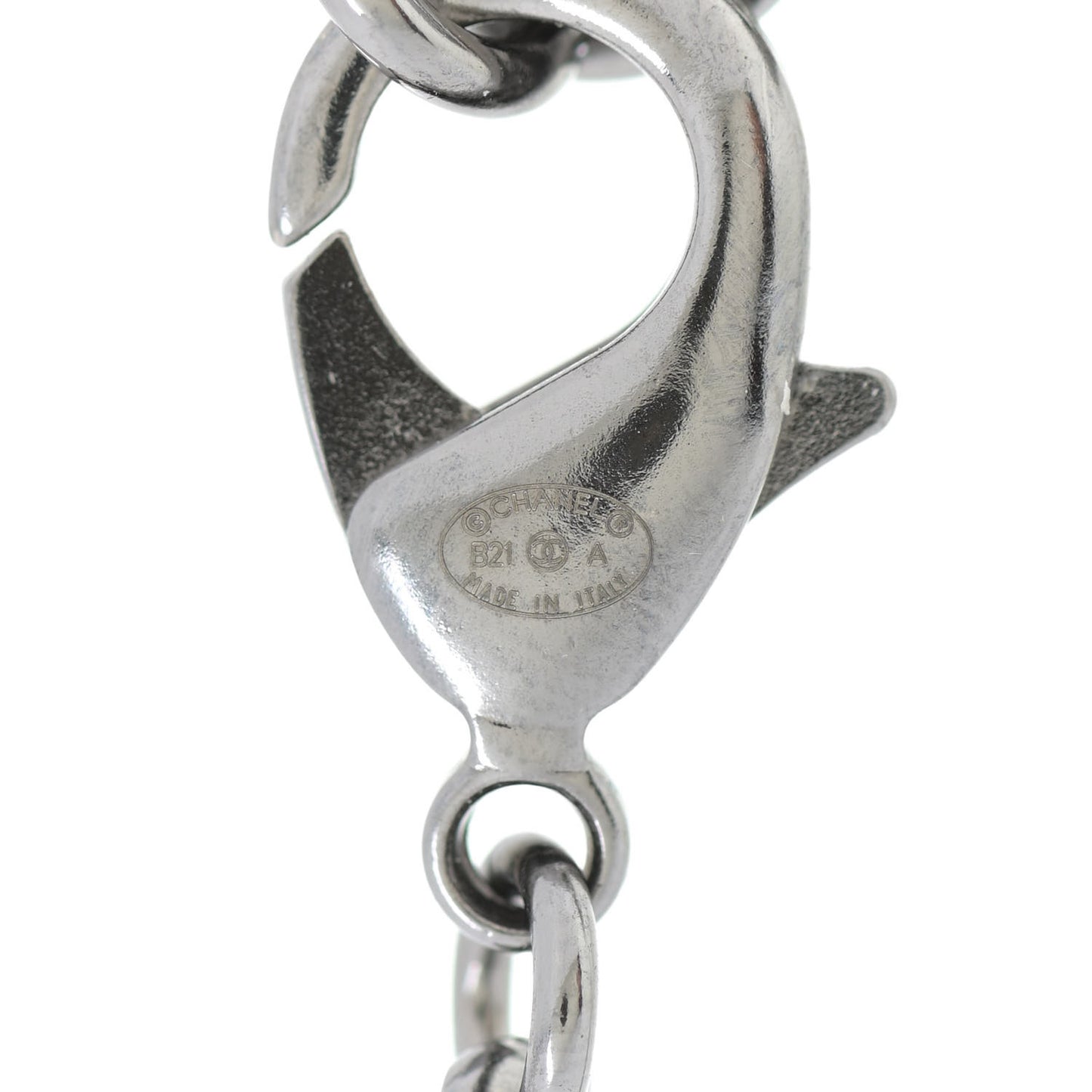 Ruthenium Crystal Chain CC Choker Silver