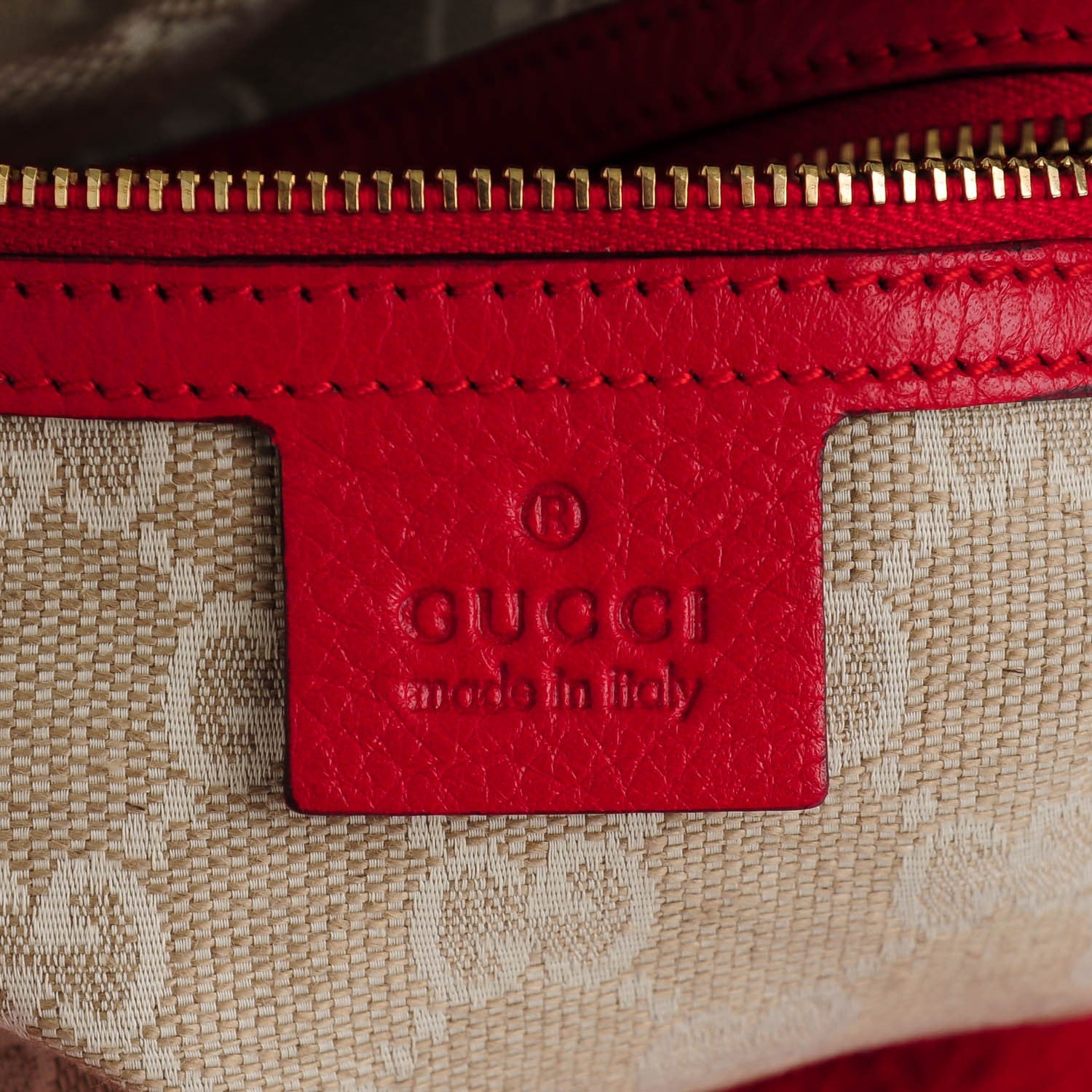 Gucci Pebbled Calfskin Medium Diana Bamboo Shoulder Bag Red 6 of 7