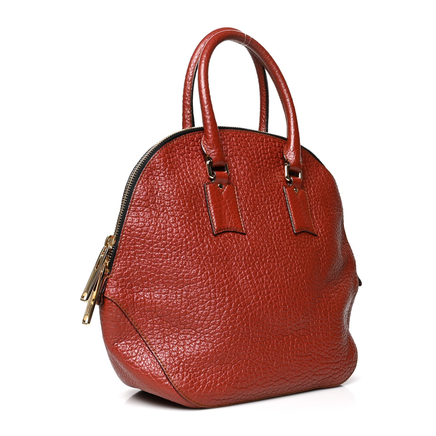 Burberry Heritage Grain Large Orchard Bowling Bag Red 3 of 10