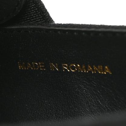 Chanel Calfskin Elastic Lace Up Cap Toe CC Loafers 35.5 Black 8 of 10