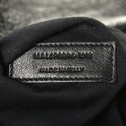 Saint Laurent Crinkled Calfskin Matelasse Monogram Medium Niki Chain Satchel Black 7 of 11