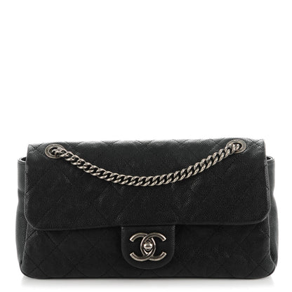 Chanel Caviar Quilted Medium Simply CC Flap Black 1 of 7