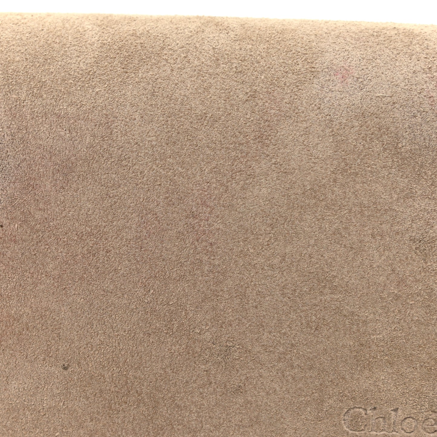 Suede Calfskin Small Faye Shoulder Bag Motty Grey