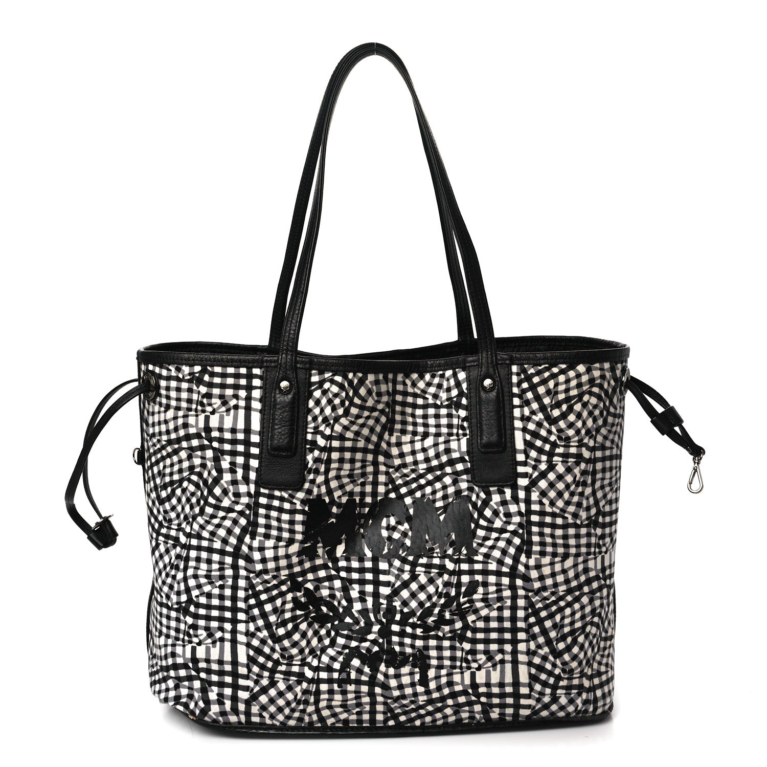 MCM Visetos Medium Liz Reversible Shopper Tote Black 2 of 12