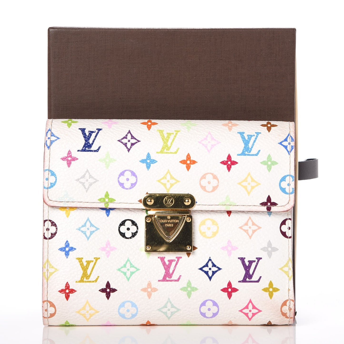 Monogram Multicolor Koala Wallet White