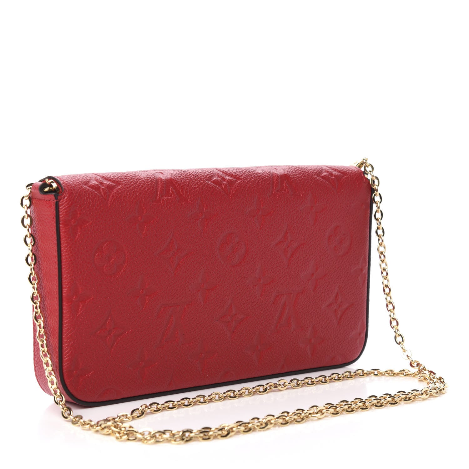 Louis Vuitton Empreinte Pochette Felicie Chain Wallet Scarlet 3 of 12