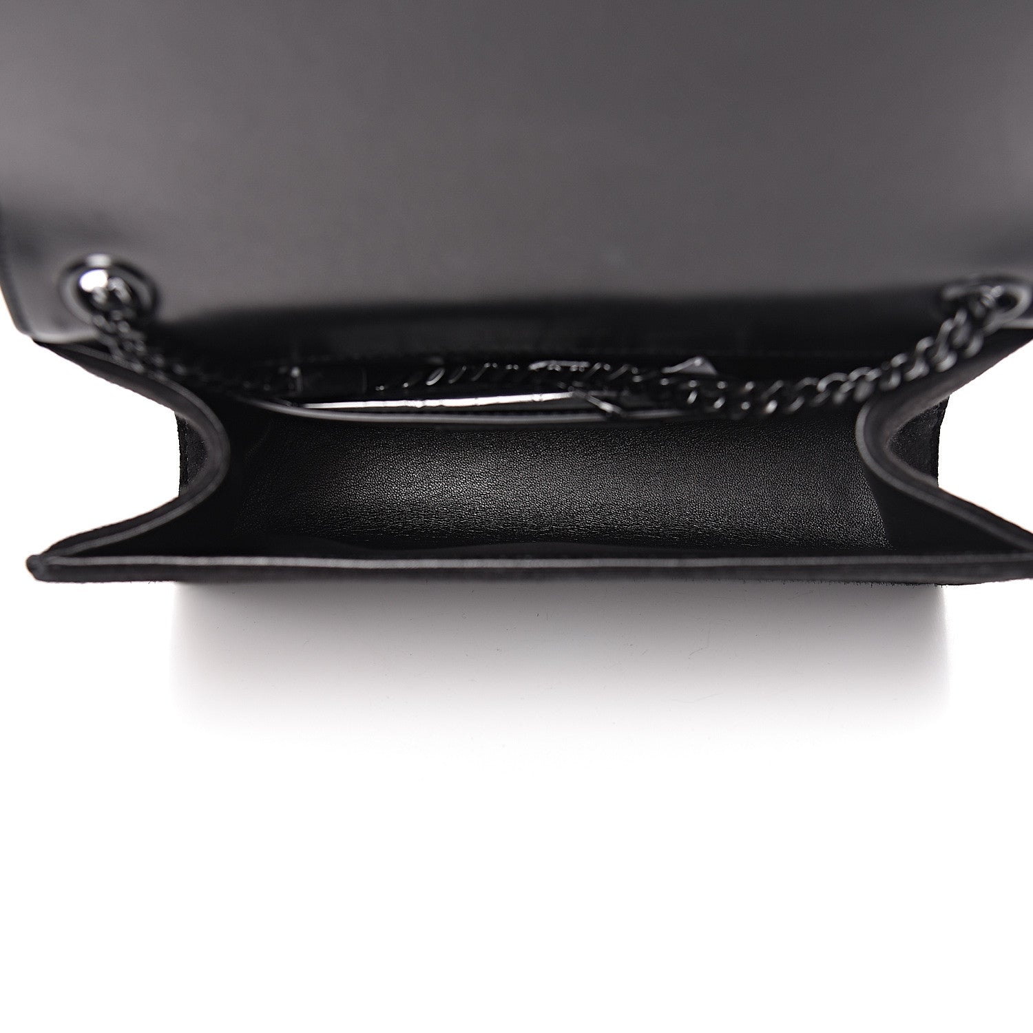 Saint Laurent Suede Sequin Monogram Small Kate Shoulder Bag Black 5 of 10