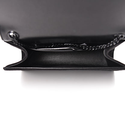 Saint Laurent Suede Sequin Monogram Small Kate Shoulder Bag Black 5 of 10