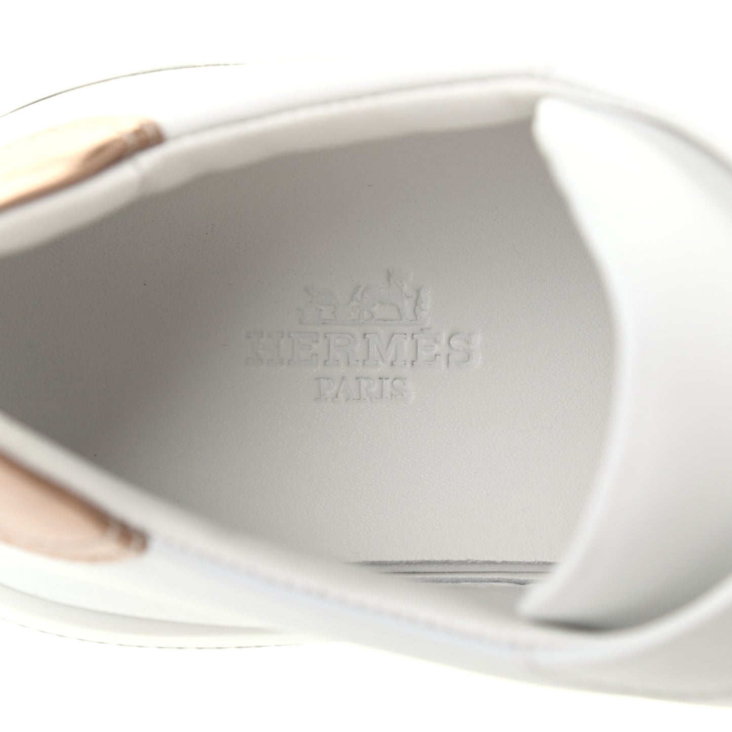 Calfskin Nappa Dare Sneakers 37.5 White Rose Dore