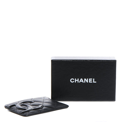 Chanel Calfskin Quilted Cambon Card Holder Black 4 of 7