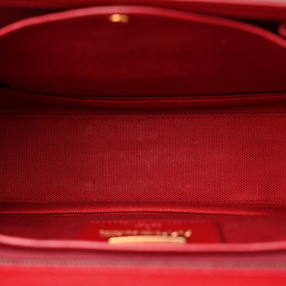 Gucci Canvas Calfskin 100 Centennial Music Medium Bamboo 1947 Top Handle Bag Multicolor 6 of 10