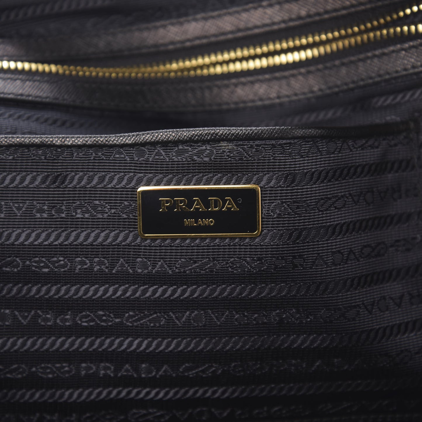 Tessuto Nylon Saffiano Tote Black