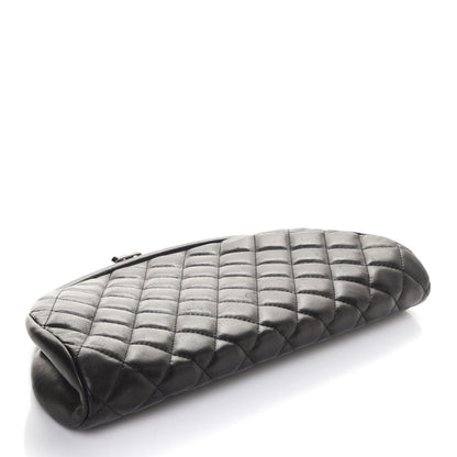 Chanel Lambskin Quilted Timeless Clutch Black 4 of 13