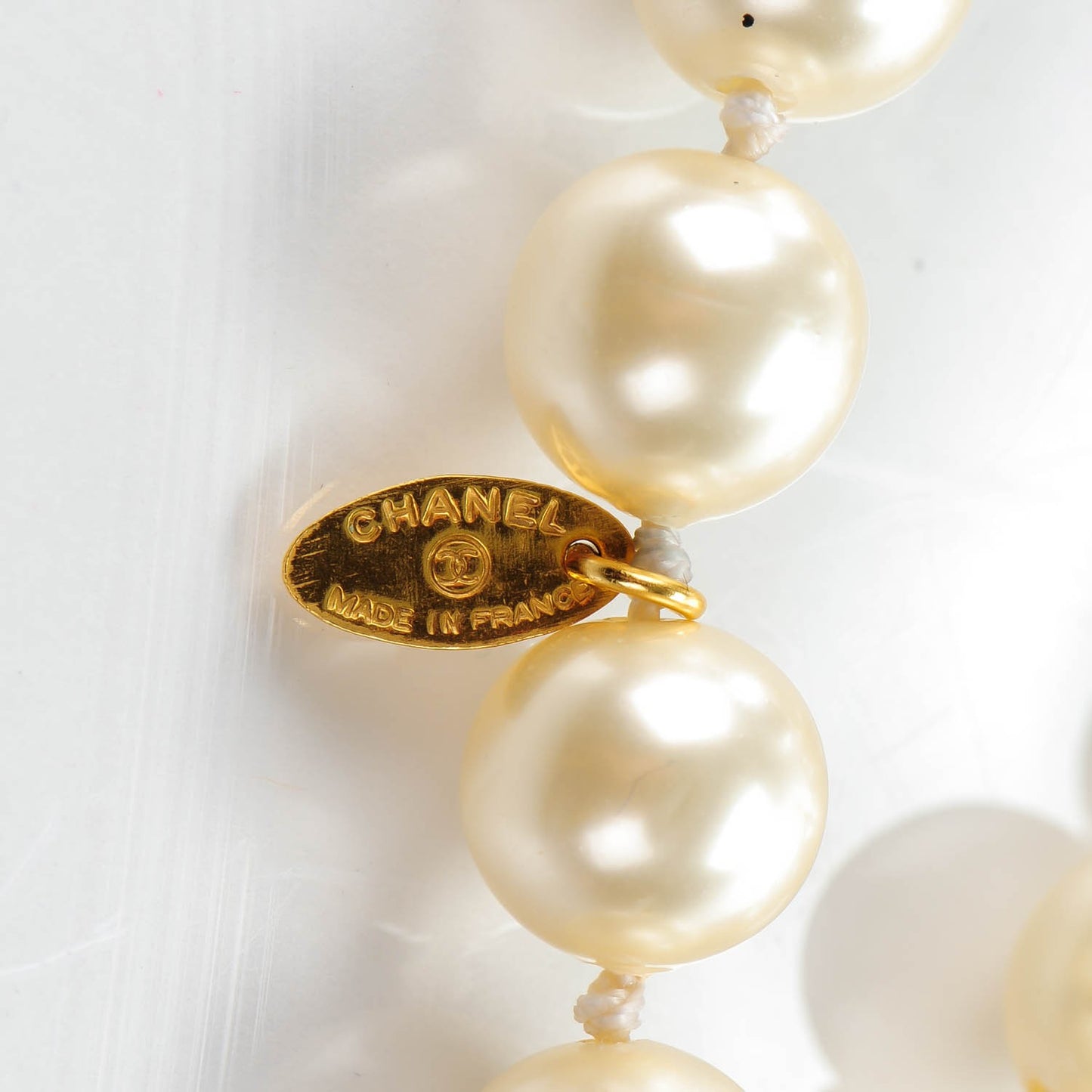 Pearl Long Necklace Gold
