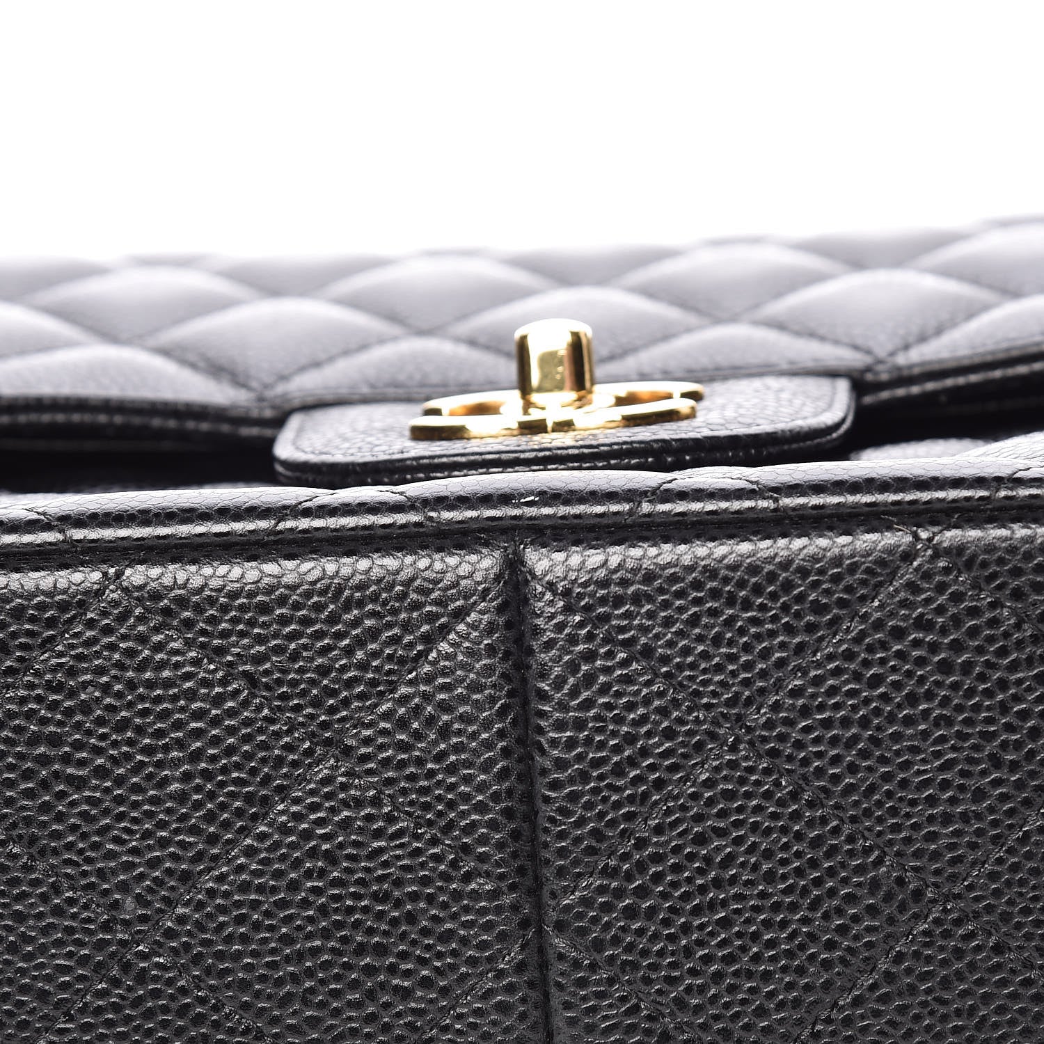 Chanel Caviar Quilted Jumbo Double Flap Black 6 of 11