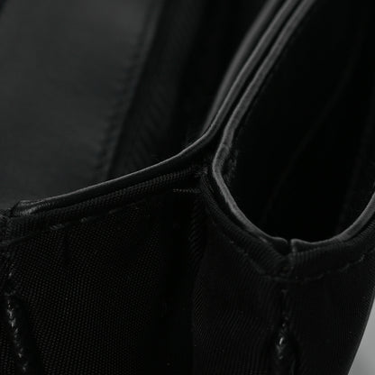 Prada Saffiano Tessuto Nylon Chain Shoulder Bag Black 14 of 16