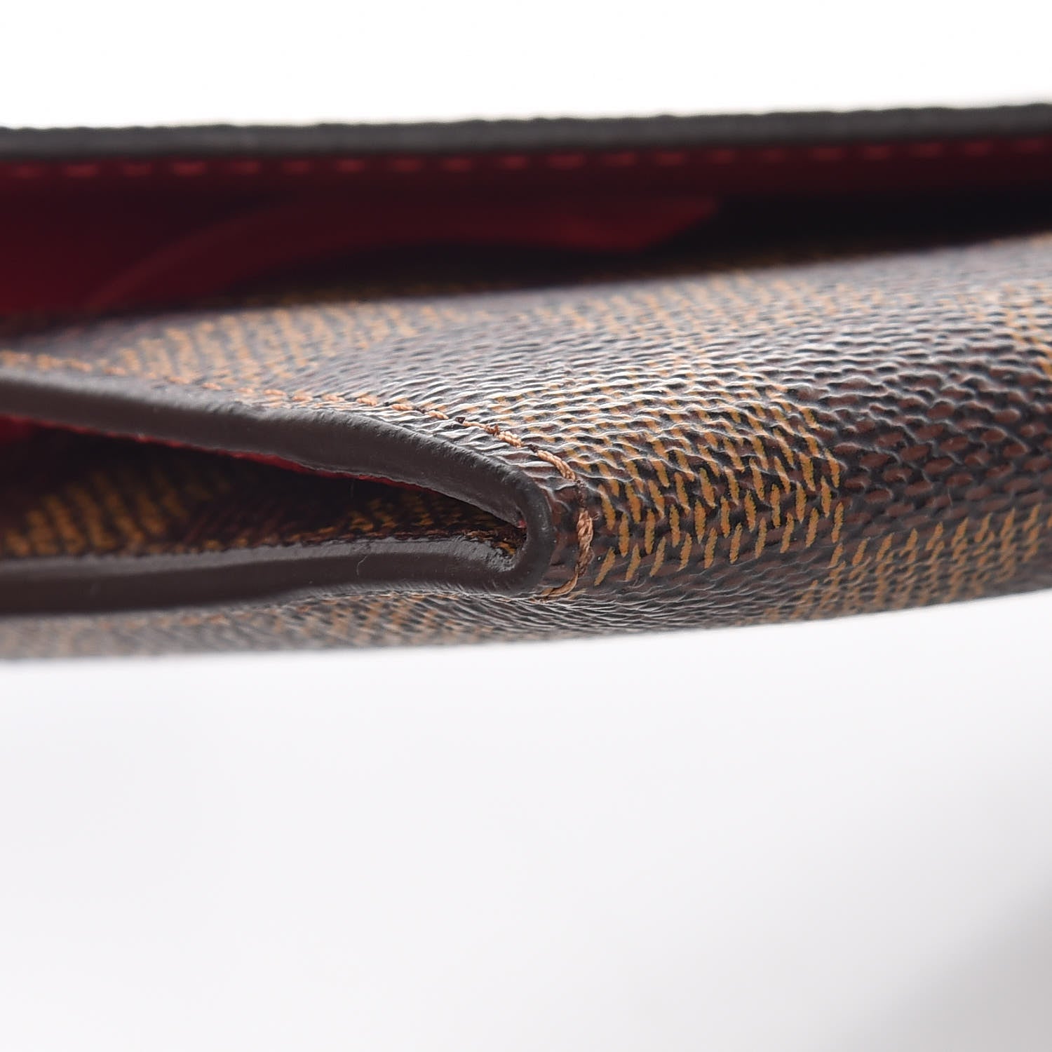 Louis Vuitton Damier Ebene Josephine Wallet Red 5 of 11