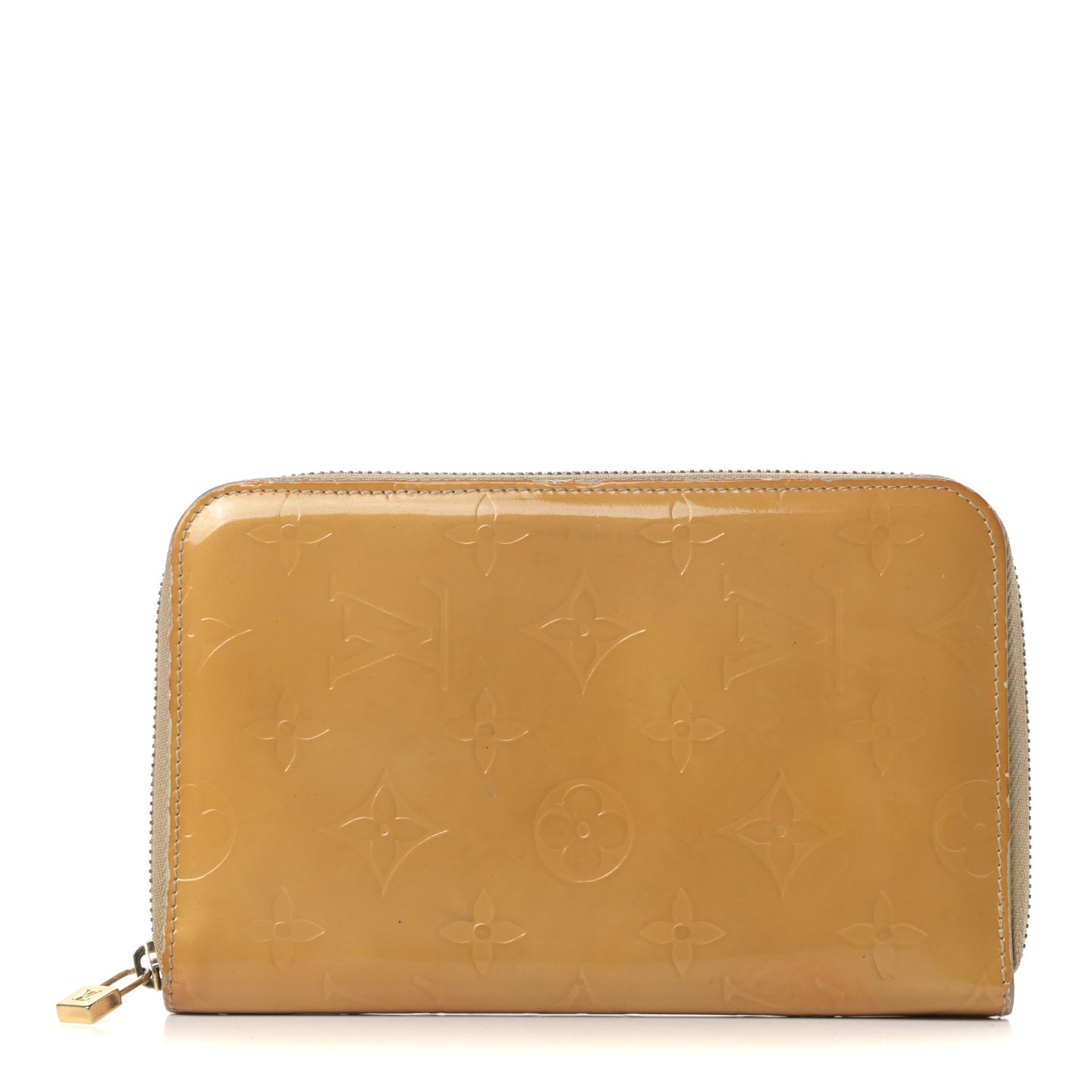 Vernis Zippy Compact Wallet Gold