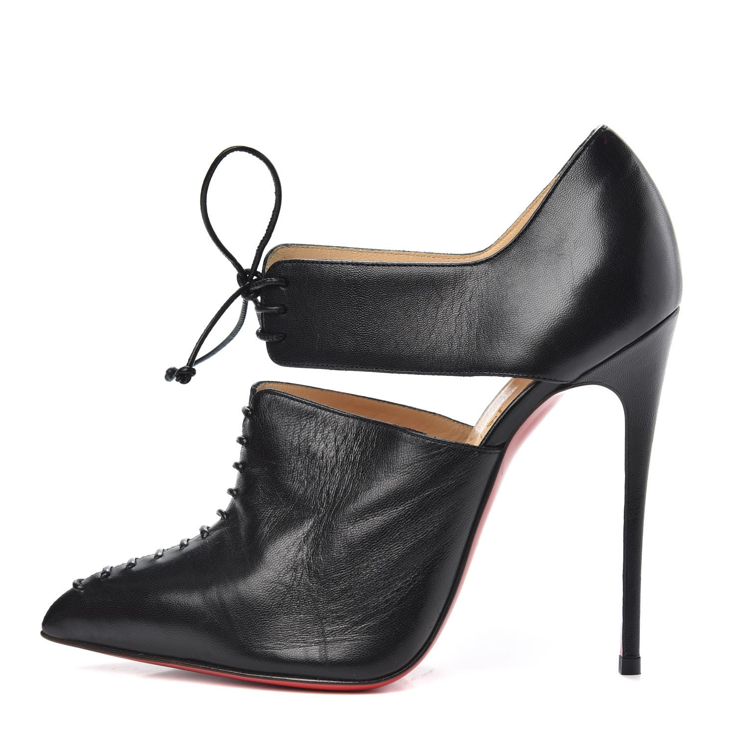 Christian Louboutin Kid Corsita 120 Ankle Boots 36.5 Black 1 of 10