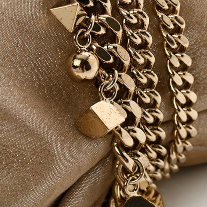 Jimmy Choo Shimmer Suede Chandra Clutch Sand 9 of 10