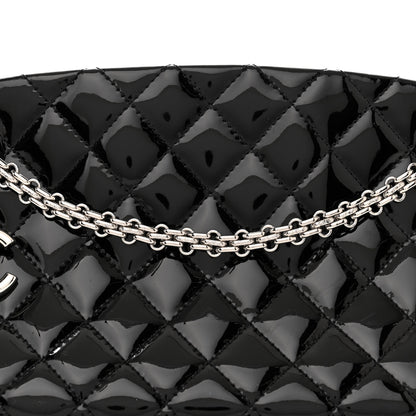 Chanel Patent Quilted Medium Just Mademoiselle Bowling Bag Black 9 of 12