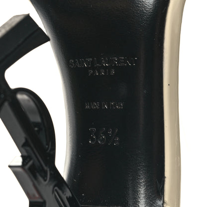 Saint Laurent Patent Calfskin Opyum 110 Sandals 36.5 Neutro 7 of 8