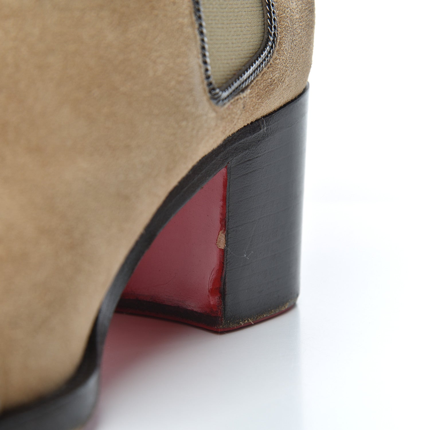 Christian Louboutin Veau Velours Otaboo 70 Chelsea Boots 39 Camel 18 of 25