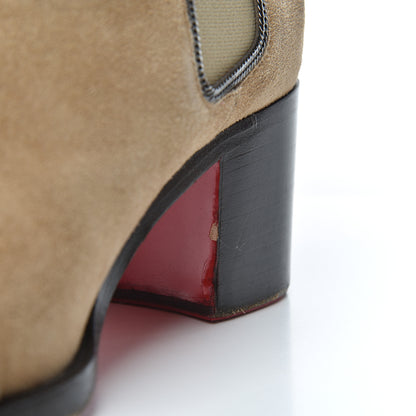Christian Louboutin Veau Velours Otaboo 70 Chelsea Boots 39 Camel 18 of 25