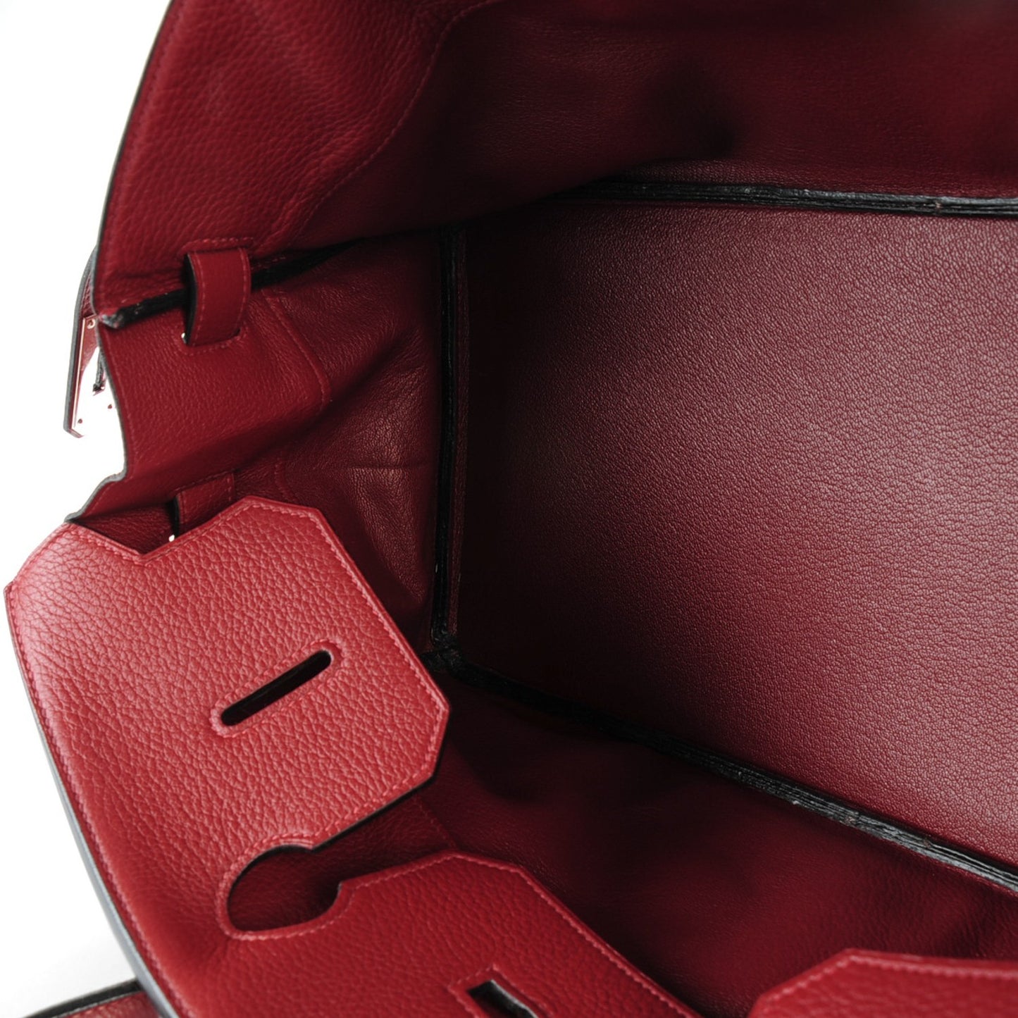 Taurillon Clemence JPG Birkin 42 Rouge H