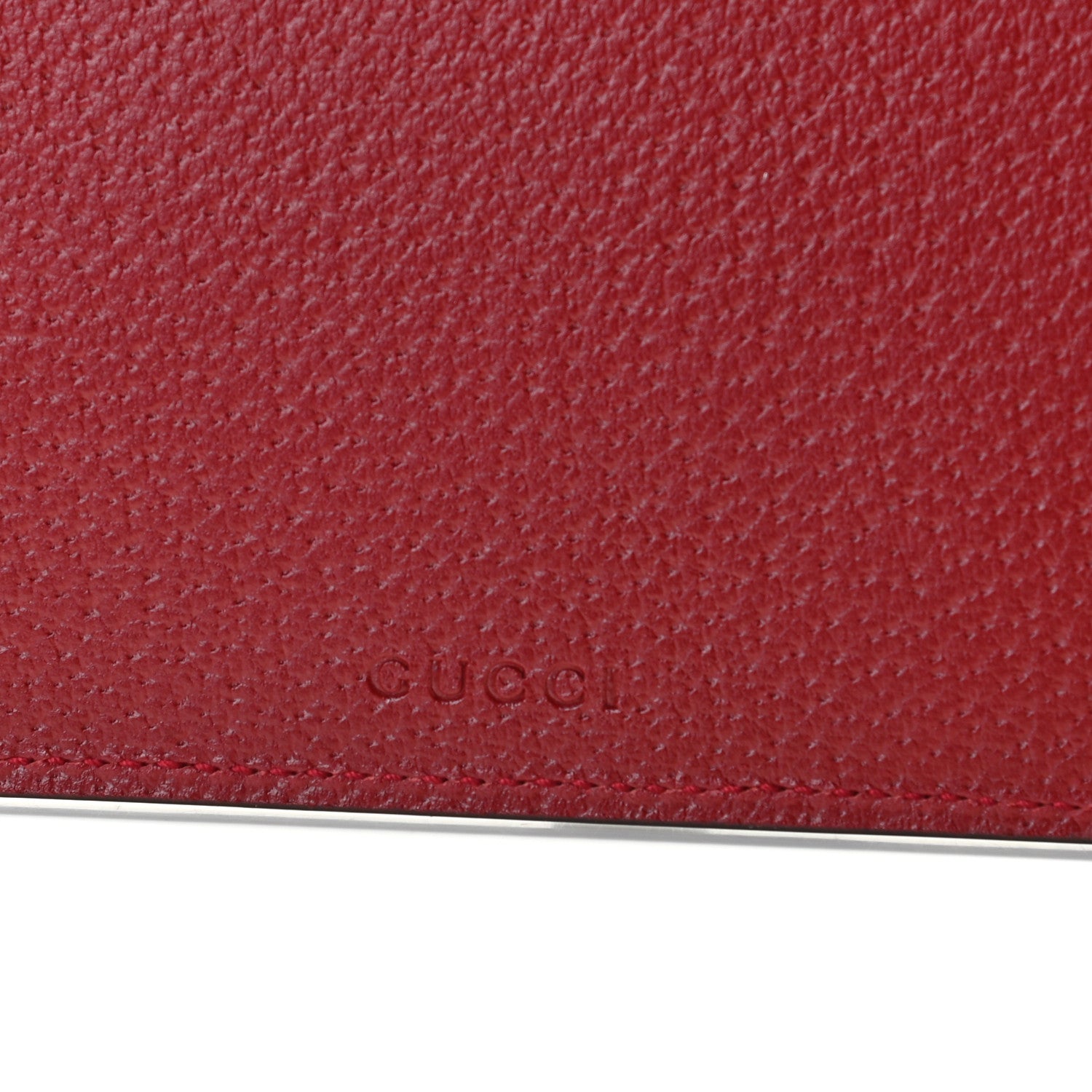 Gucci GG Supreme Monogram Tian Large Zip Pouch Beige Multicolor Red 4 of 10