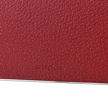 Gucci GG Supreme Monogram Tian Large Zip Pouch Beige Multicolor Red 4 of 10