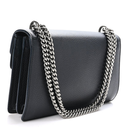 Gucci Pebbled Calfskin Small Dionysus Shoulder Bag Black 3 of 12