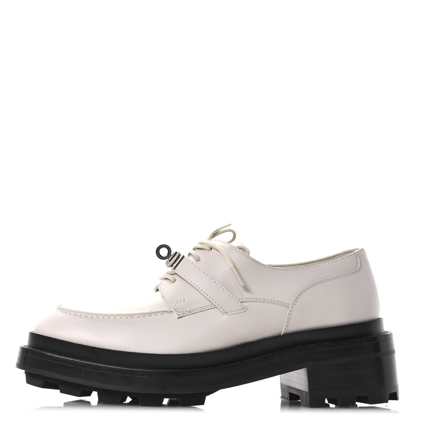 Glossed Calfskin First Derby 37.5 Beige Glaise