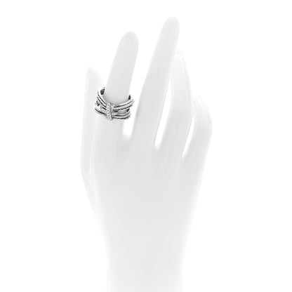David Yurman Sterling Silver Diamond Angelika Maltese Ring 50 5.5 2 of 5