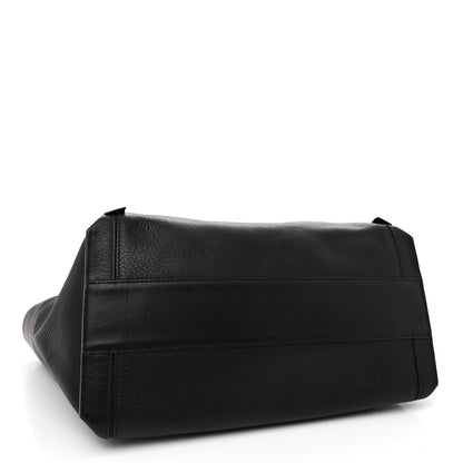 Chloe Smooth Calfskin Medium Milo Shopping Tote Black 4 of 13