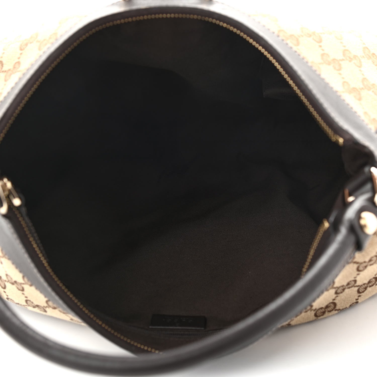 Gucci Monogram Large D Gold Hobo Dark Brown 5 of 9