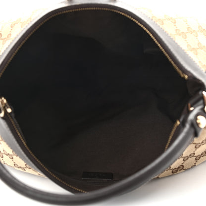 Gucci Monogram Large D Gold Hobo Dark Brown 5 of 9
