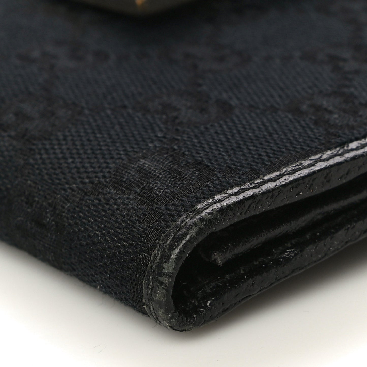 Monogram Grained Calfskin Ladies Web Continental Wallet Black