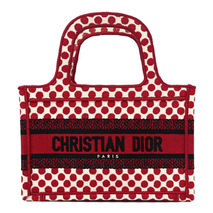 Christian Dior Canvas DiorAmour Dots Mini Book Tote Red 1 of 11