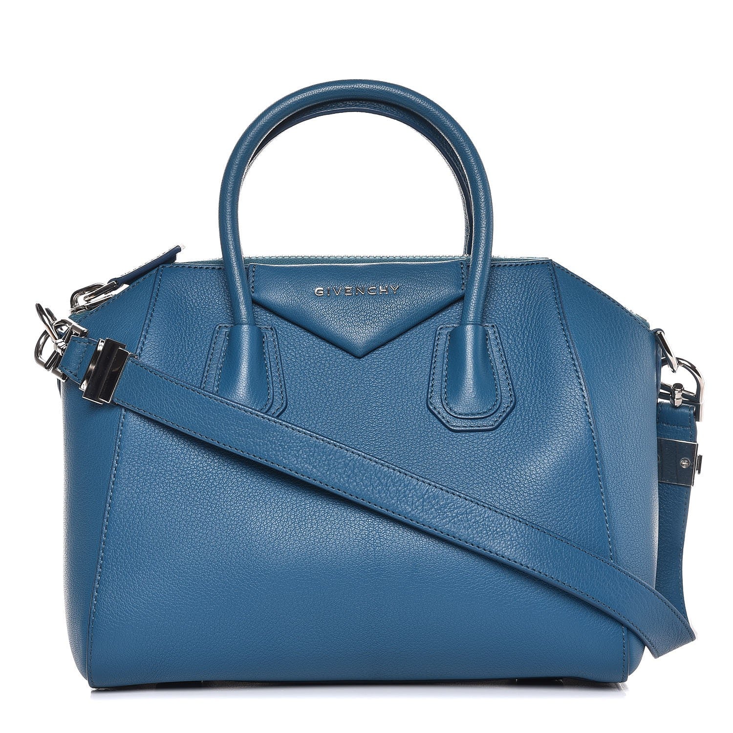 Givenchy Sugar Goatskin Small Antigona Mineral Blue 1 of 8