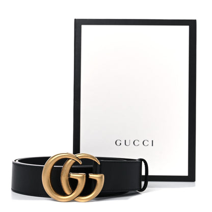 Gucci Calfskin Double G 40mm Belt 95 38 Black 6 of 6
