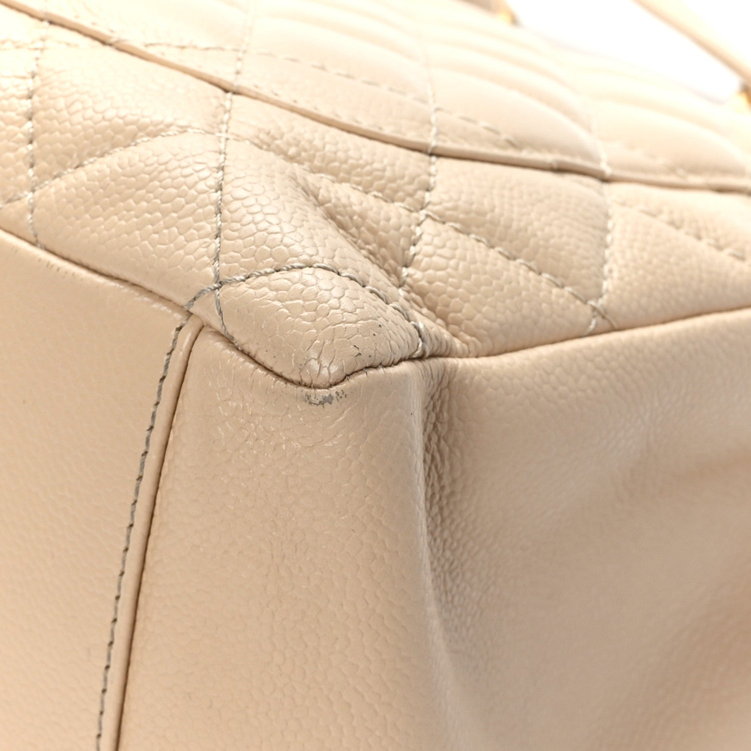 Chanel Caviar Quilted Grand Shopping Tote GST Beige Clair 11 of 12