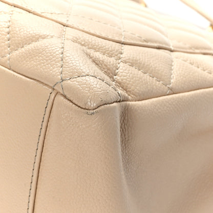 Chanel Caviar Quilted Grand Shopping Tote GST Beige Clair 11 of 12