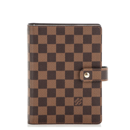 Louis Vuitton Damier Ebene Medium Ring Agenda Cover 1 of 6