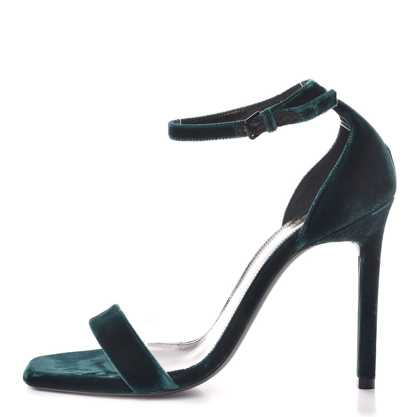 Velvet Amber 105 Ankle Strap Sandals 39 Malachite