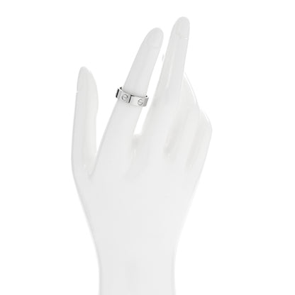 Cartier 18K White Gold 5.5mm LOVE Ring 53 6.5 2 of 5