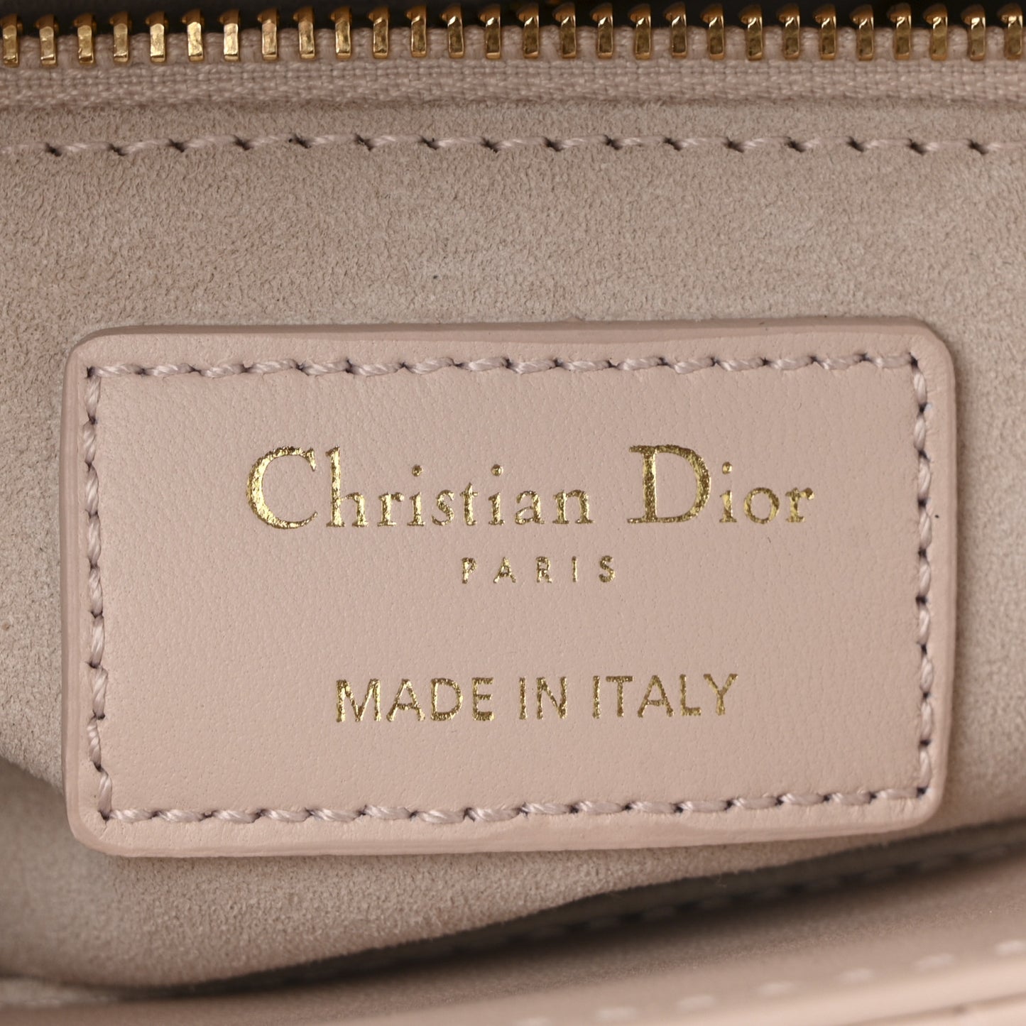 Lambskin Cannage Small My ABCDior Lady Dior Rose Poudre