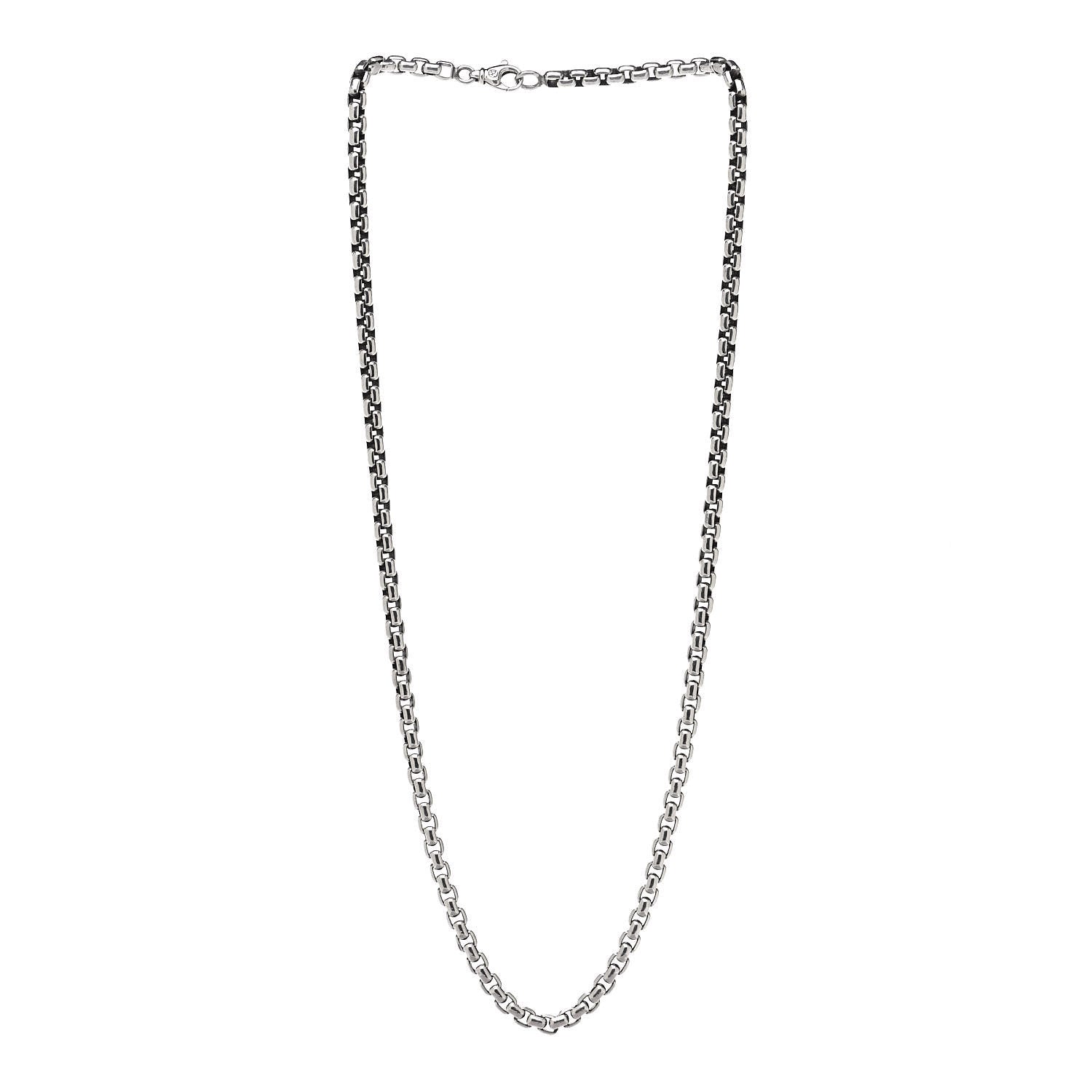 David Yurman Sterling Silver 4.8mm Box Chain Necklace 22" 2 of 6